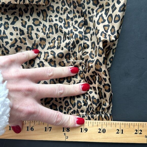 Children’s Place Rain Jacket Windbreaker Girl XL Animal Print Hooded Quarter Zip - Picture 15 of 16